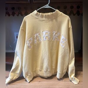 PARKE Women's Mock Neck Sweatshirt in Peel